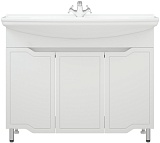 Corozo Тумба с раковиной Мирра 105 белая